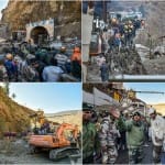 राहत-बचाव कार्य में लगे आईटीबीपी और एनडीआरएफ के जवान