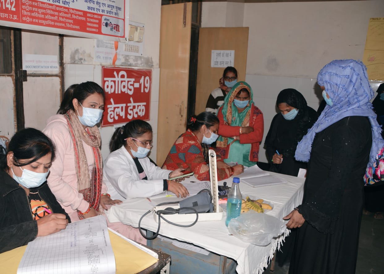 Health test done for pregnant women
