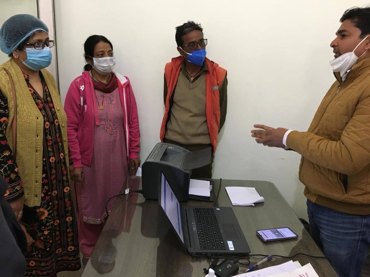 Police personnel were vaccinated