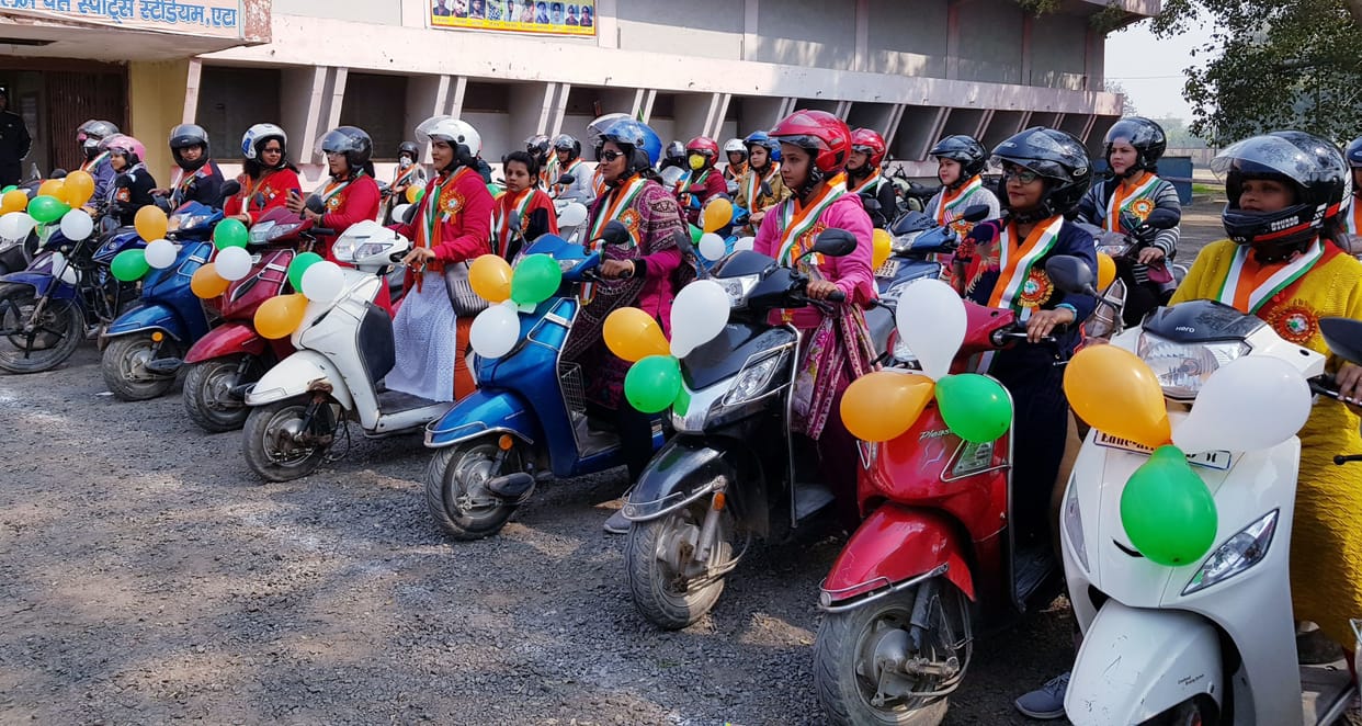 Women took out bike rally to become aware of traffic rules