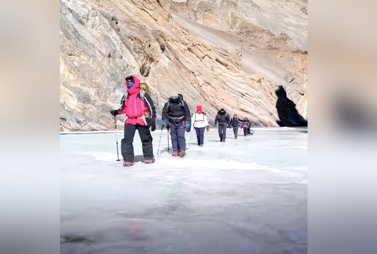 Squadron leader Manoj Rana crossed chadar track in minus 30 degrees