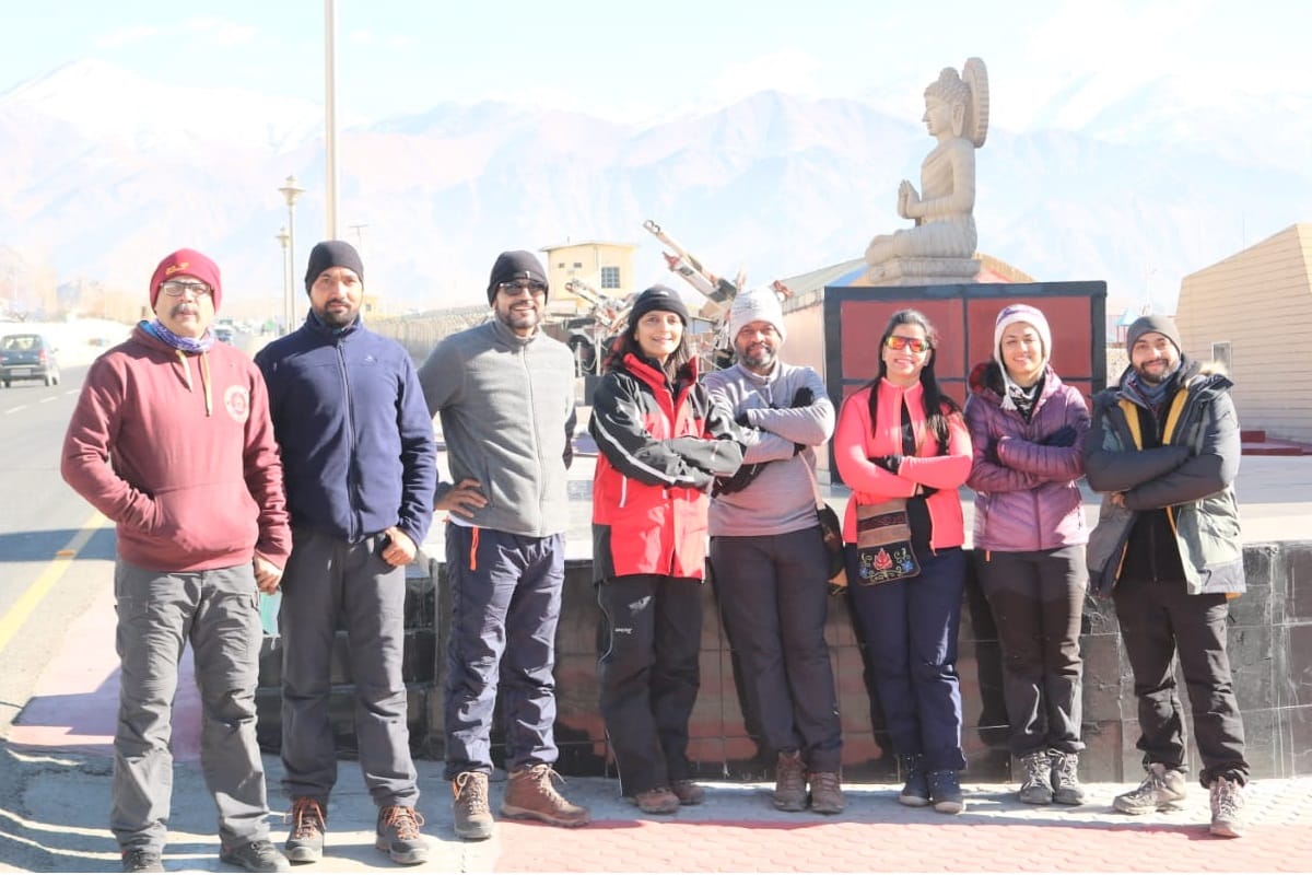 Squadron leader Manoj Rana crossed chadar track in minus 30 degrees
