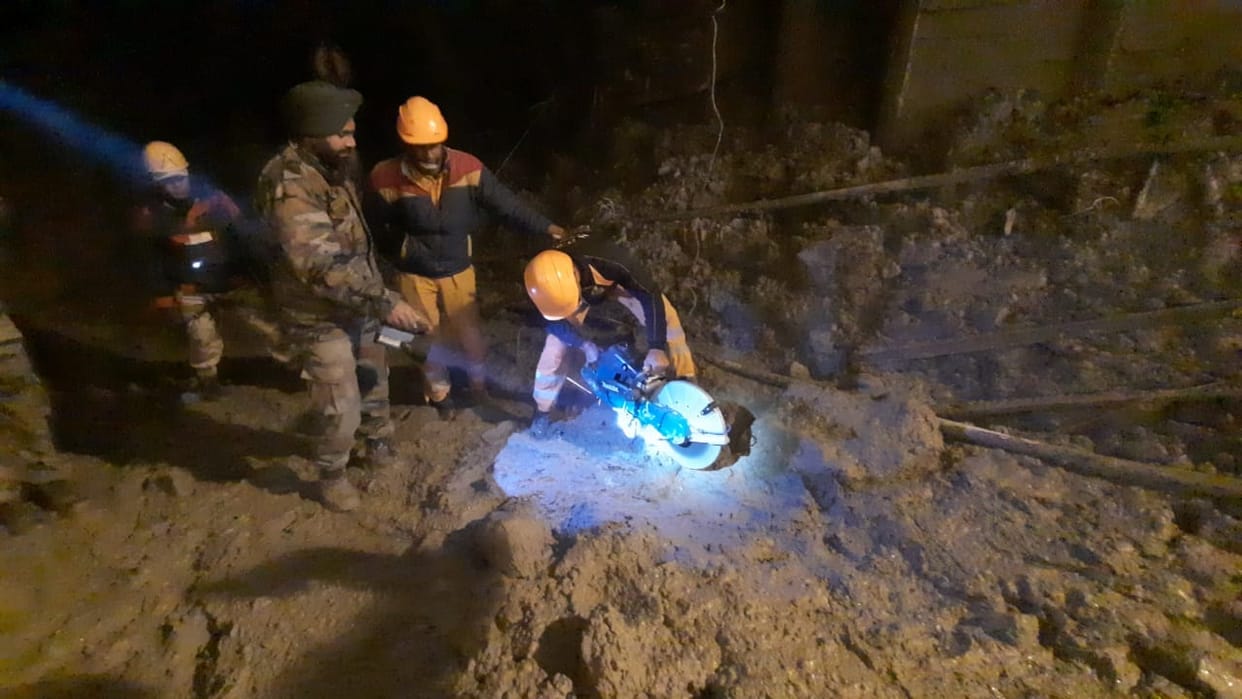 uttarakhand chamoli disaster latest news: third day rescue operation continues, itbp clear way of tunnel, photos