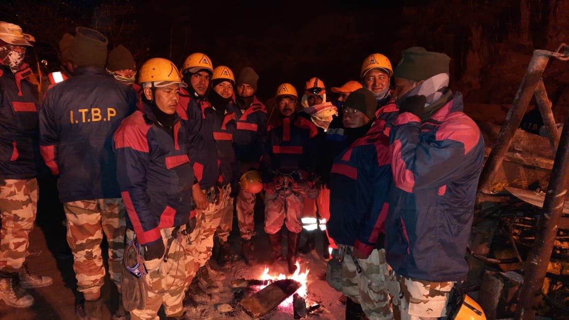 uttarakhand chamoli disaster latest news: third day rescue operation continues, itbp clear way of tunnel, photos