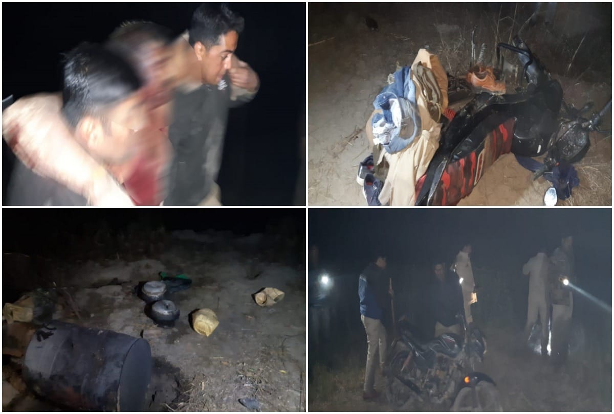 liquor mafia ruthlessly beating sub-inspector and soldier in Kasganj see photos