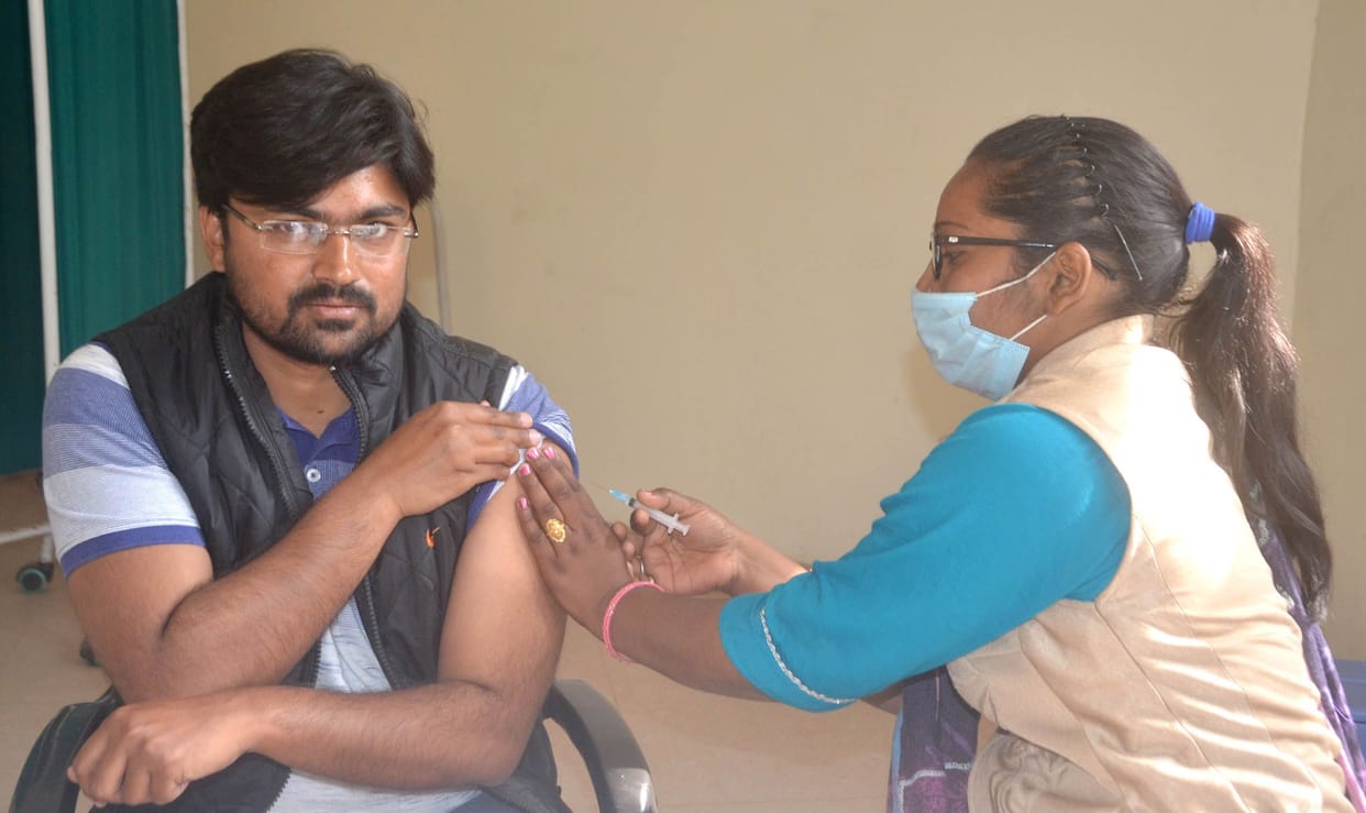 124 people got corona vaccine