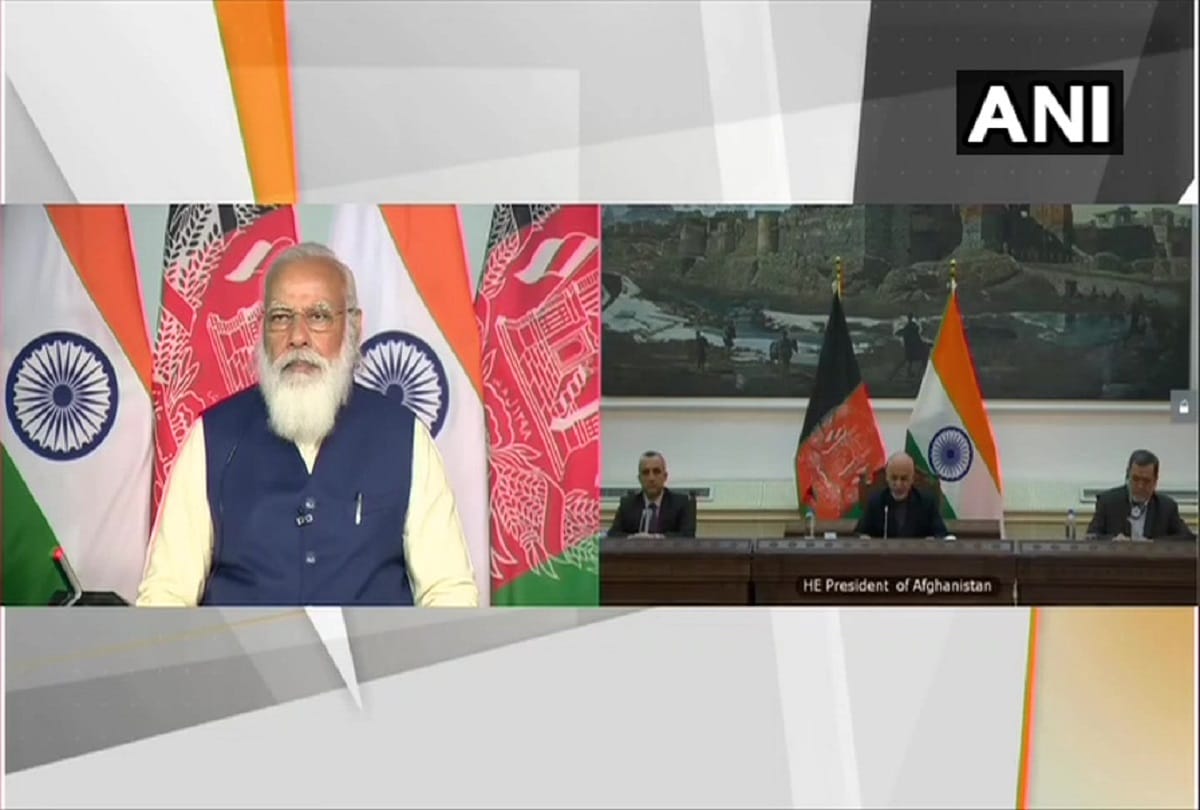 Prime Minister Modi and Afghanistan President Ghani hold summit level talks through video conferencing