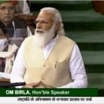 पीएम मोदी लोकसभा में बोलते हुए
