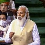 पीएम मोदी लोकसभा में बोलते हुए