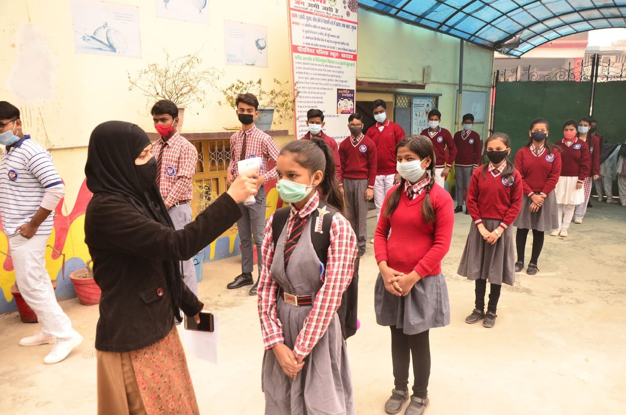Only 50 percent children reached school on the first day
