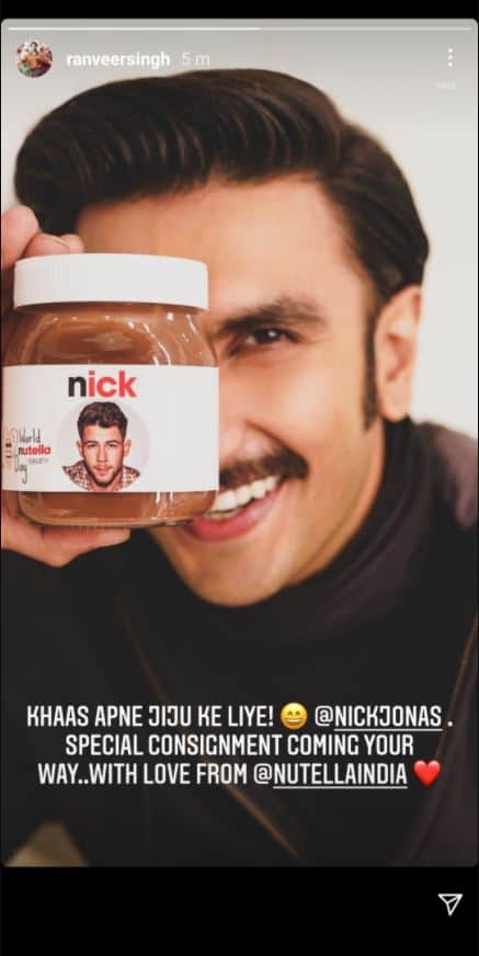 Ranveer Singh Has Special Gift For Jiju Nick Jonas And He Wrote Khaas apne jiju ke liye
