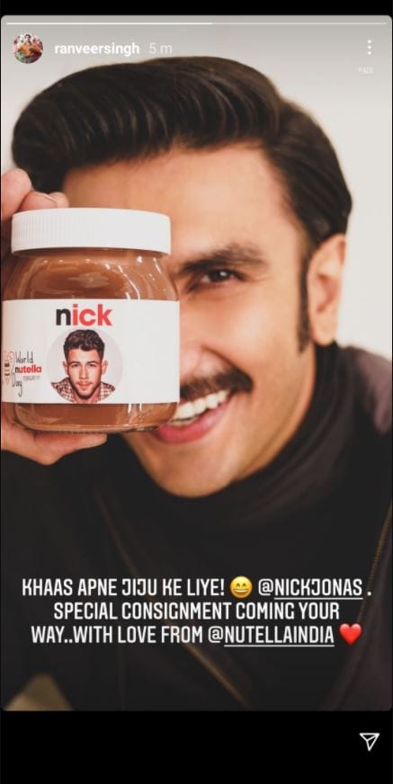 Ranveer Singh Has Special Gift For Jiju Nick Jonas And He Wrote Khaas apne jiju ke liye