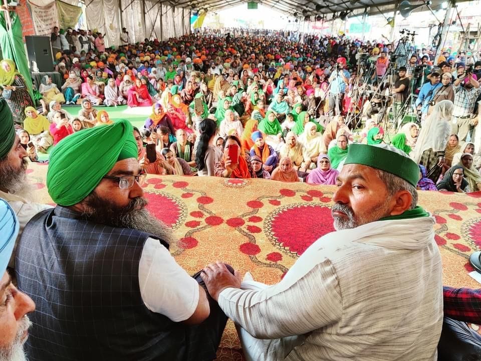 farmers protest, border, farmer leader rakesh tikait