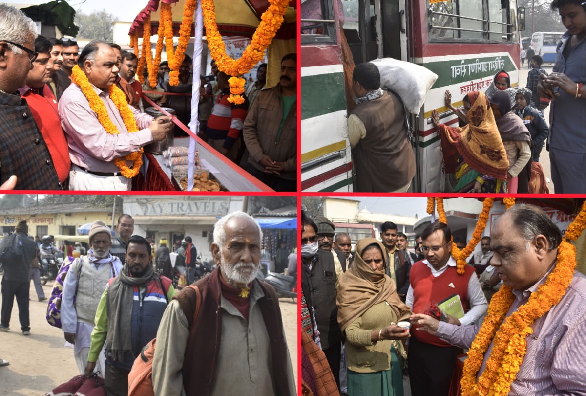 Roadways bus service started for Magh Mela from Gorakhpur to Prayagraj