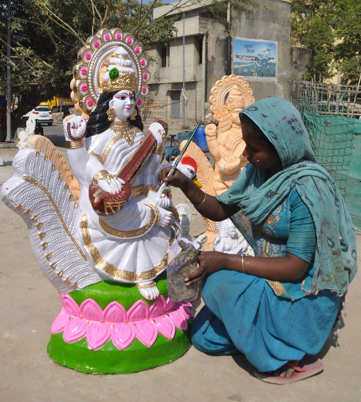 60 percent booking for idols of Maa Saraswati
