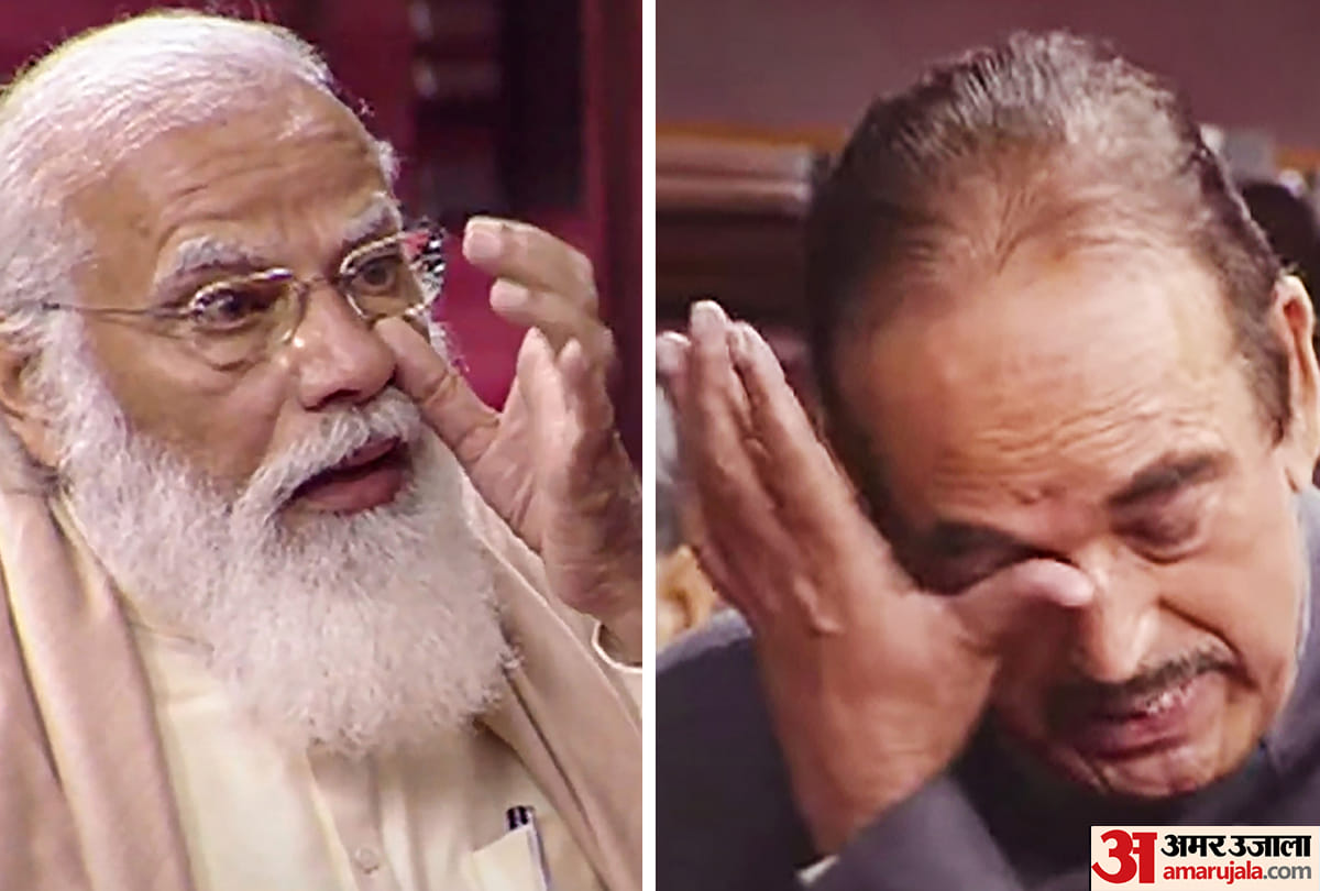 PM Modi tears emotional ghulam nabi azad in rajya sabha Political meanings another dent in shattered Congress or target on Kashmir