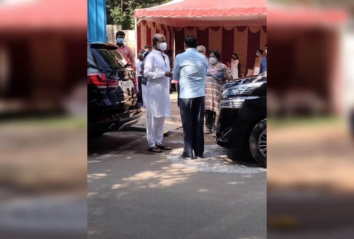 Dhanush performs Bhoomi poojan for new house, Rajinikanth attends ceremony. See pics