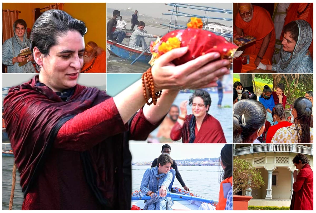 See Priyanka Gandhi Prayagraj visit on Mauni Amavasya in pictures