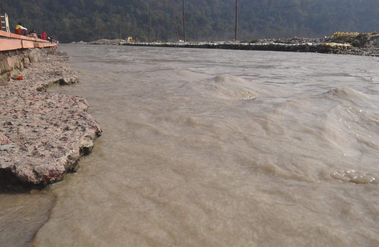 Dirty water reaches Rishikesh