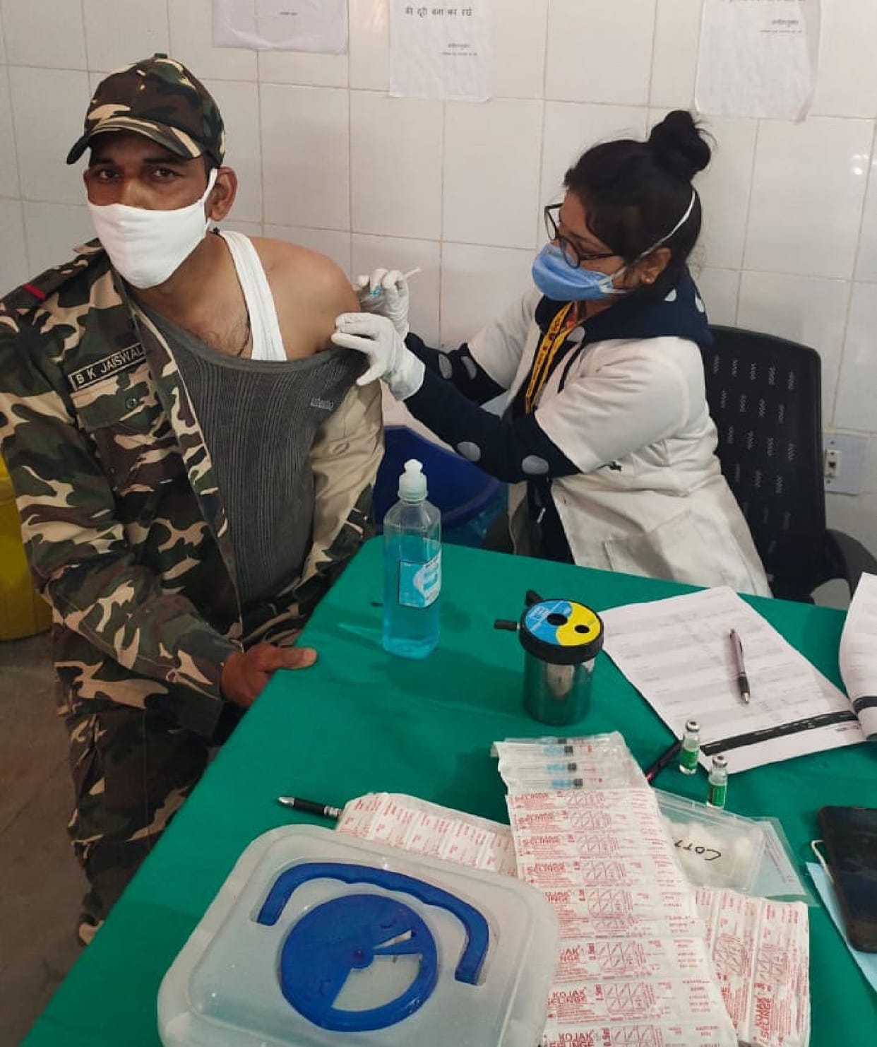 Vaccination of front line employees started