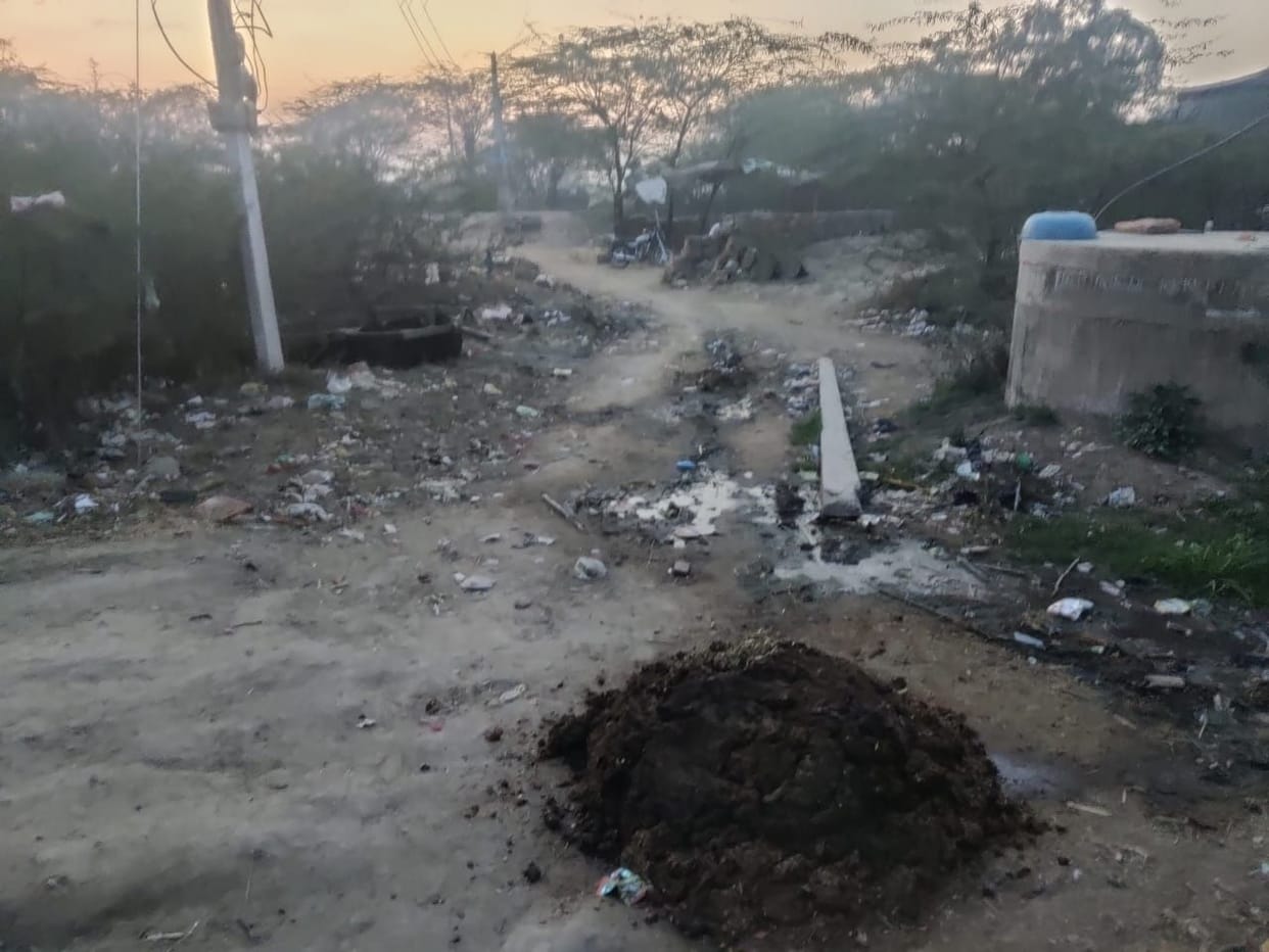No trouble for main roads of Balai village, people upset