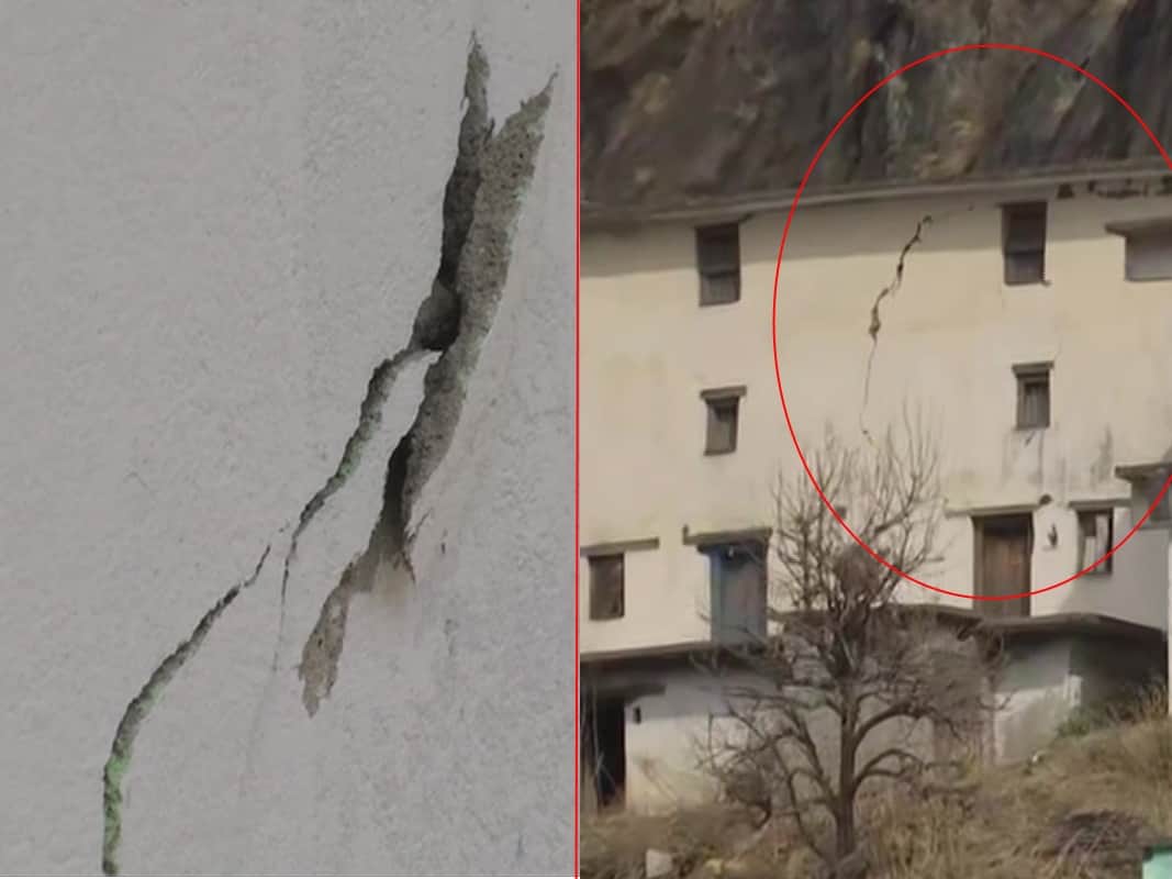 Uttarakhand Chamoli Glacier Burst news : cracks on house due to disaster watch photos