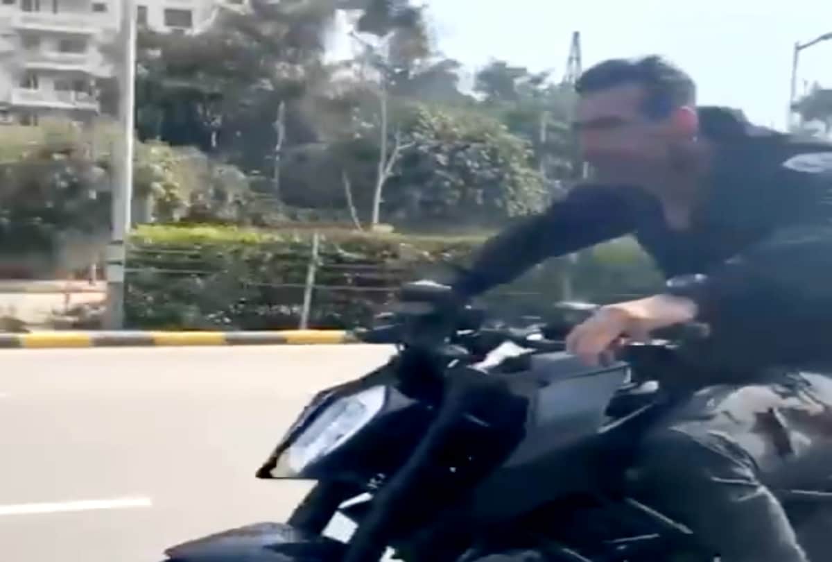 John Abraham shares a video of bike stunt, gets trolled for not wearing helmet