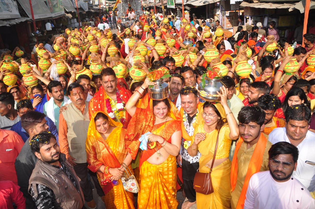 Maa kali shobha yatra arise today