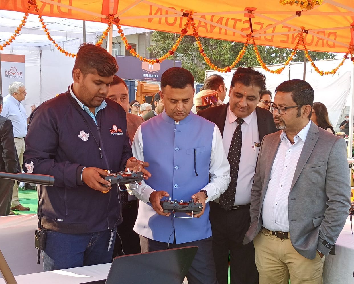Drone flying site started in Bhodakala