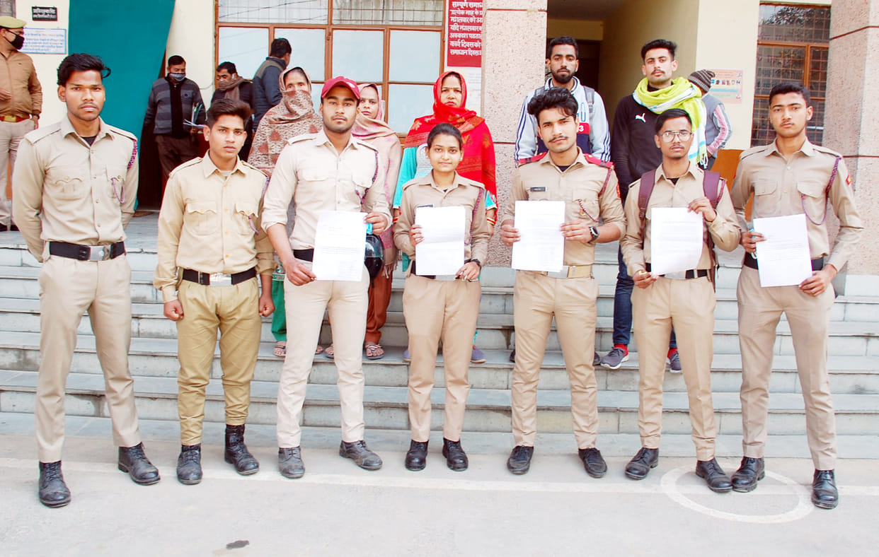 Cadets requested to enter the camp
