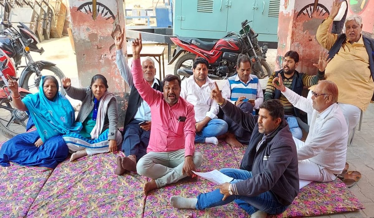 Councilors staged sit-in protest for not getting the minutes book of the board meeting