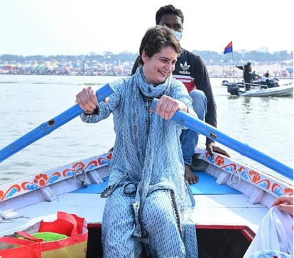 Congress leader Priyanka Gandhi is continuously promoting her Hindu image in before upcoming election in Uttar Pradesh 2022
