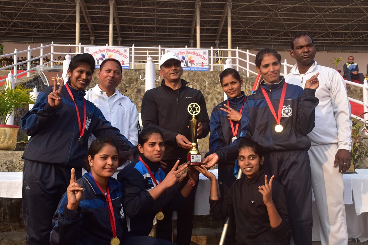 Rajasthan Sector winner in Yoga competition