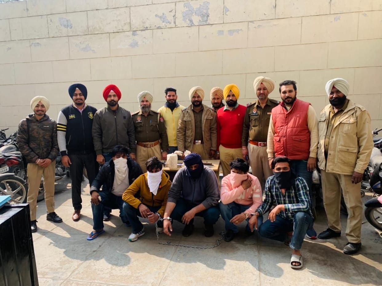 Five vicious gangsters arrested in Ferozepur
