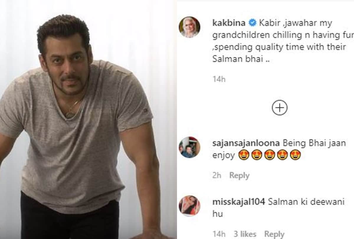 Salman Khan's with pic Bina kak grand-kids goes viral, fans shower love