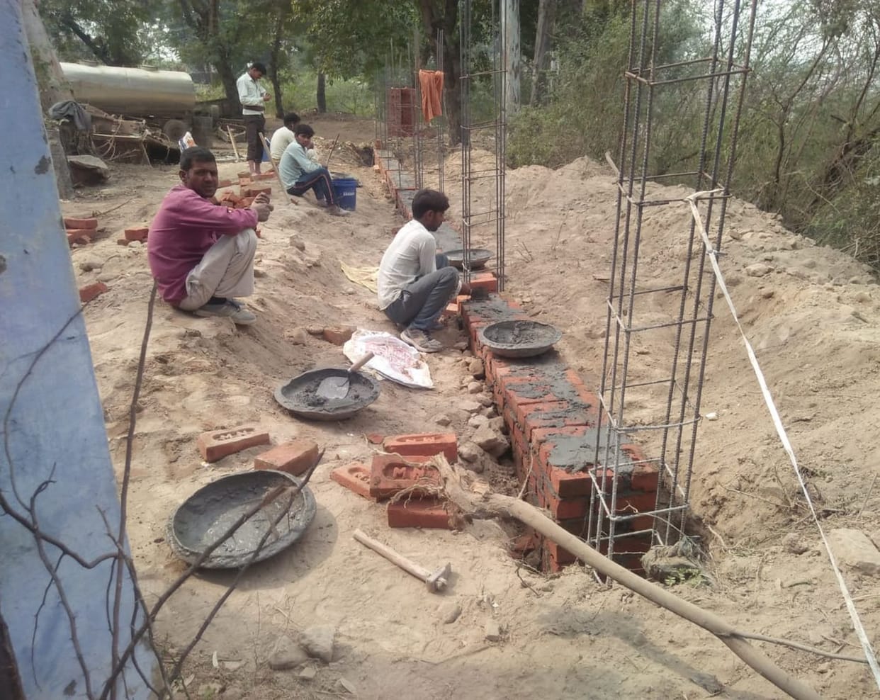 Construction charges on Waqf land