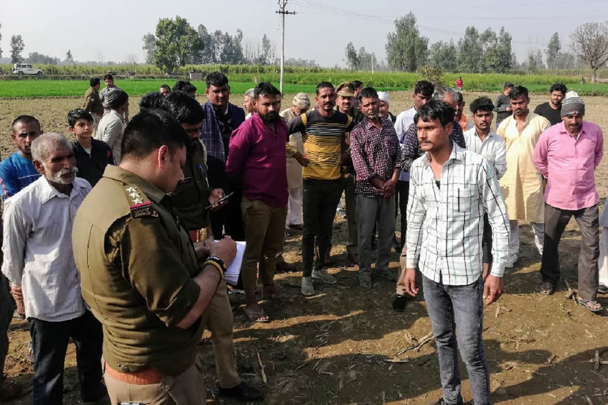 Meerut News: Middle-aged murder of Makhdumpur strangled, dead body found in farm