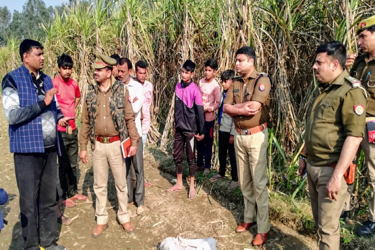 Meerut News: Middle-aged murder of Makhdumpur strangled, dead body found in farm