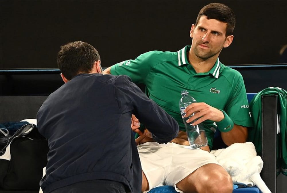 Australian Open 2021 Injured Novak Djokovic enters into next round