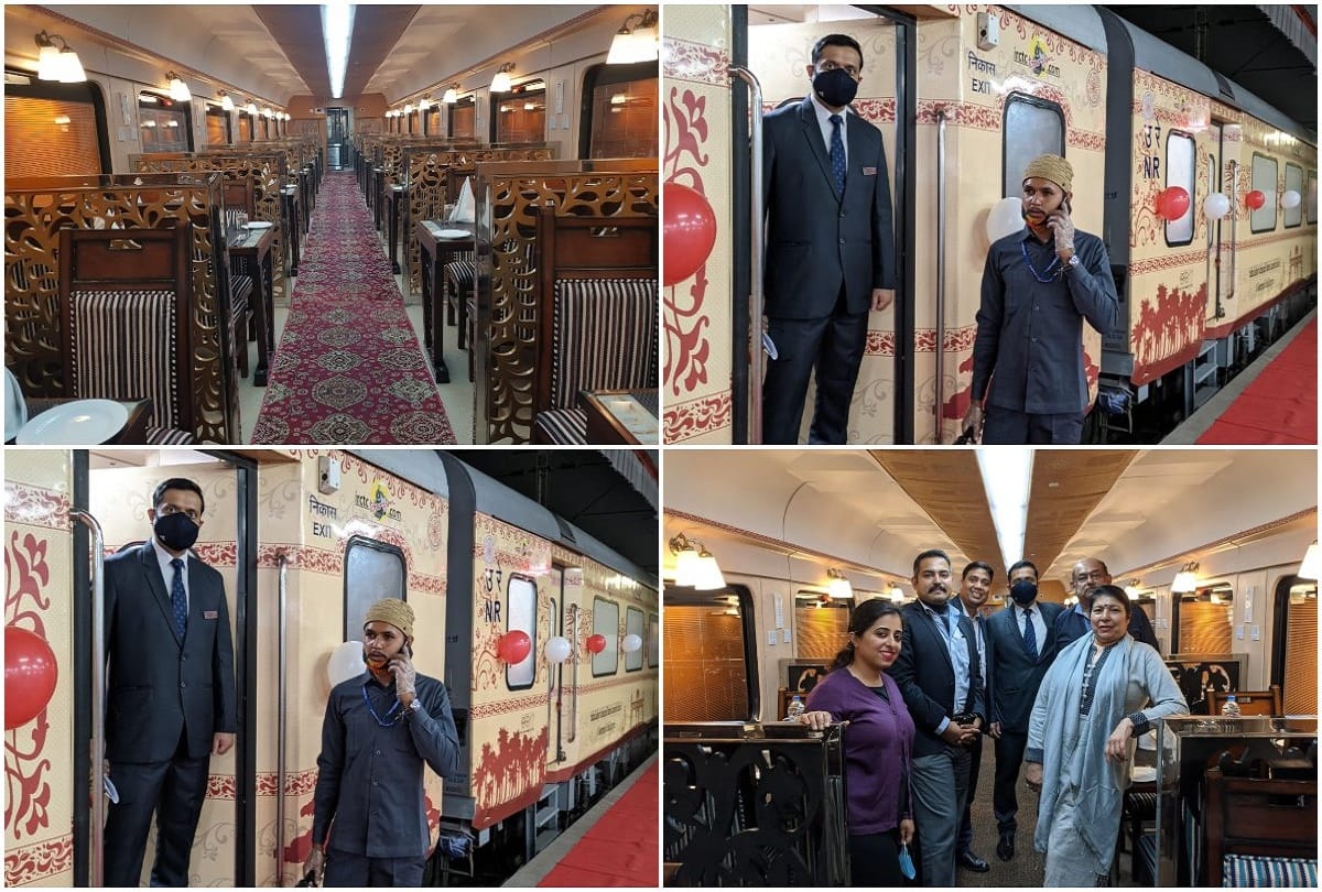 Pics of The first Journey of Padharo Rajasthan Deluxe ac train Post COVID Tourism over Indian Railways takes off in a big way