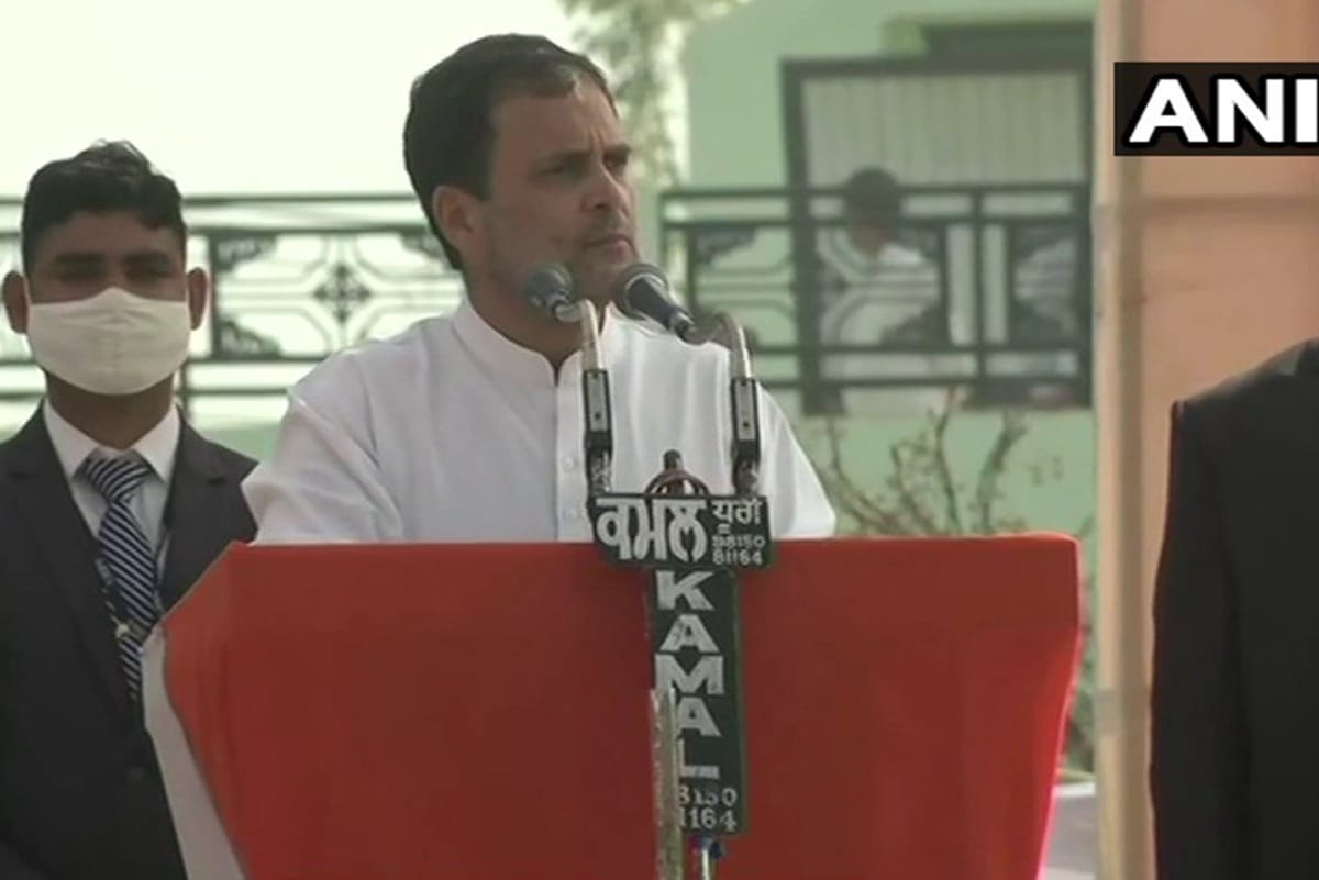 Rahul Gandhi said PM Narendra Modi threatens farmers but does not dare to face China