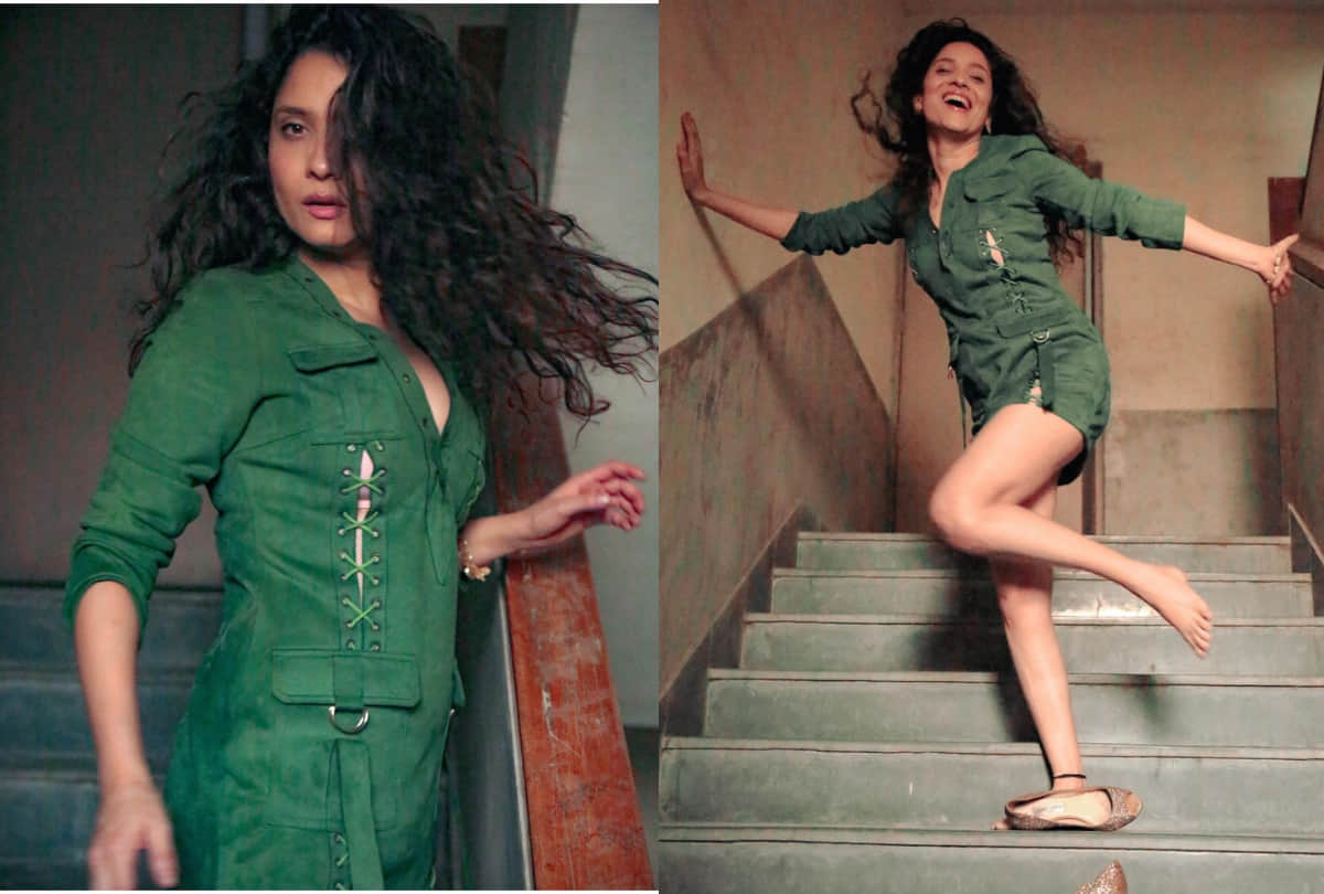 ankita lokhande post pic in yellow backless maxi dress fans gushing over it