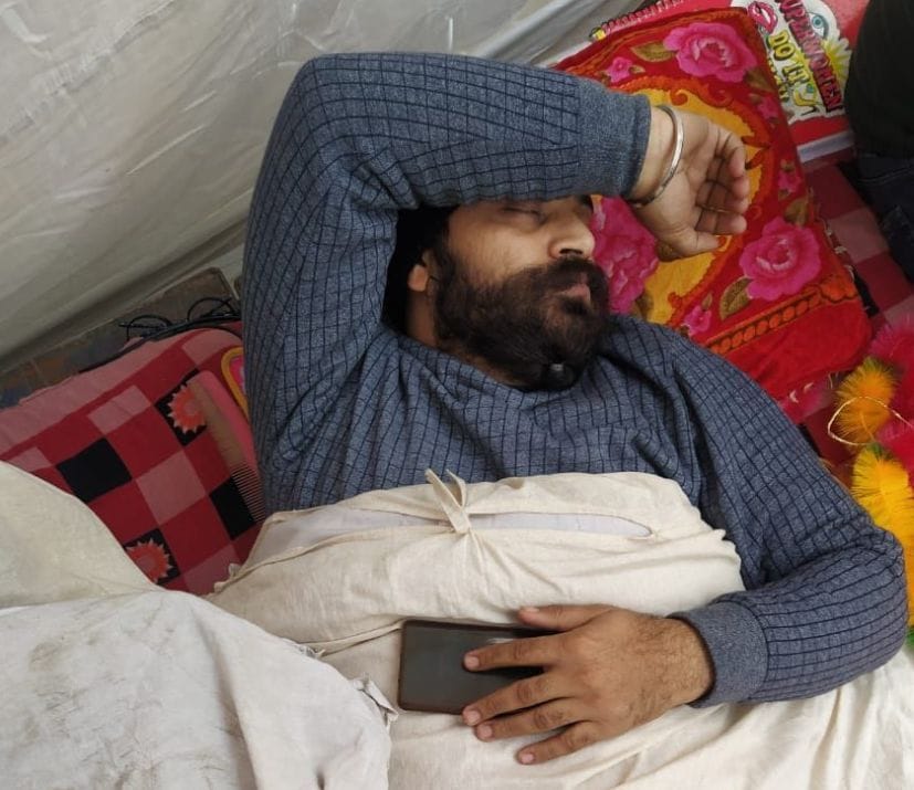 One person sick in protest area