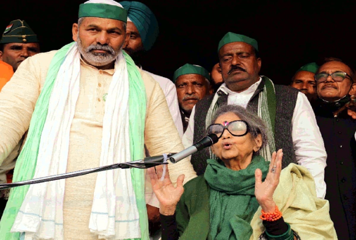 Mahatma Gandhi granddaughter Tara Gandhi Bhattacharya reached Ghazipur border to support the farmers