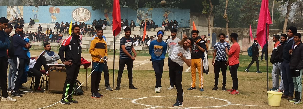 Vishal first in the long jump, Aryan first in discus throw
