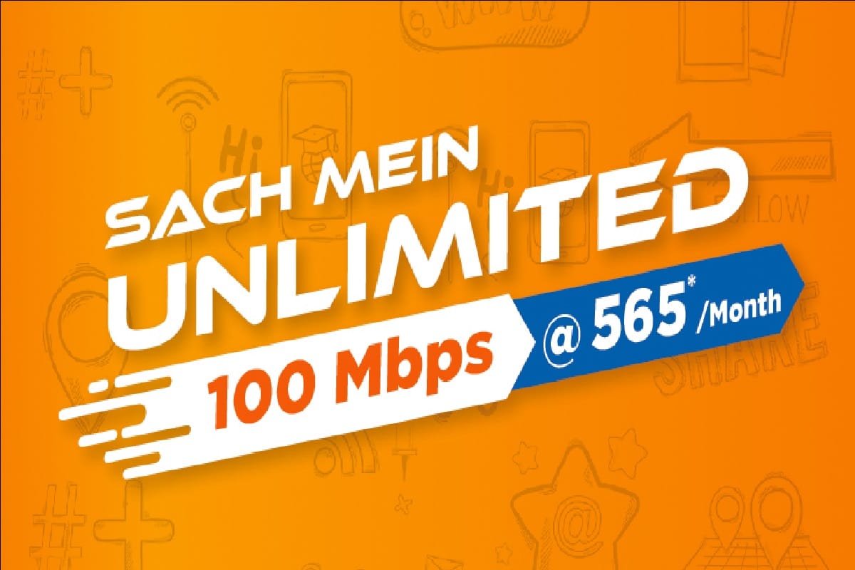 GTPL Hathway 100 Mbps Broadband Plan for 1 Year effective Costs Rs 565 per Month