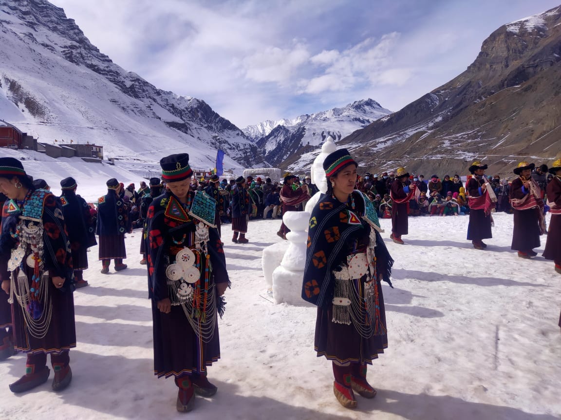 sagnam snow fair started in kaza