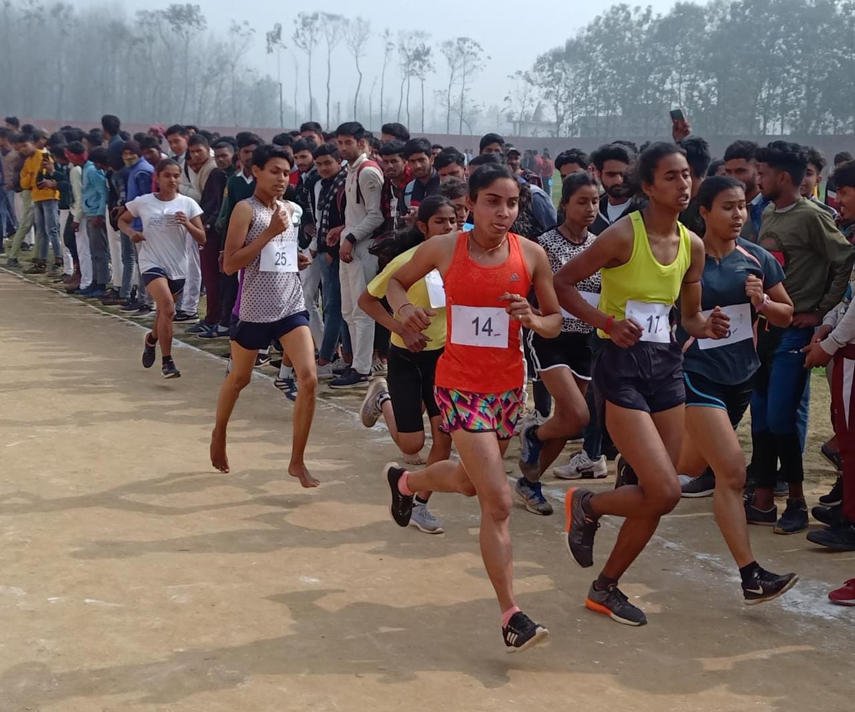 Ajay came first in the five kilometer run