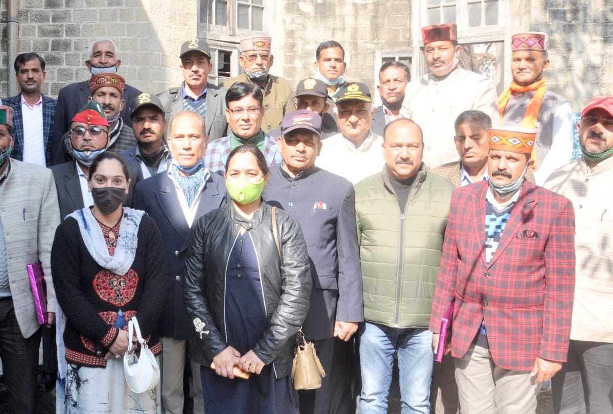 Ex-Servicemen win in panchayat elections honoured by Mandi district  Ex-Servicemen league
