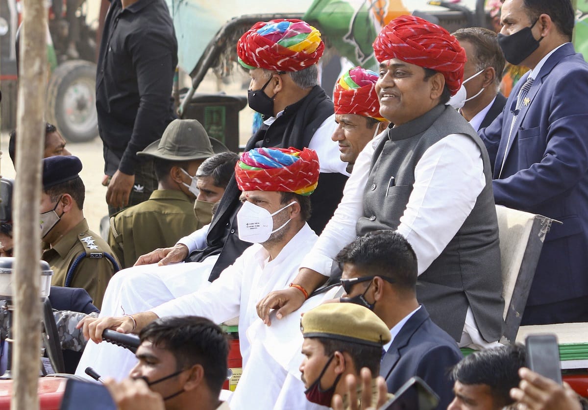 Rajasthan: Rahul Gandhi To Address Farmers At Tractor Rallies In Ajmer congress